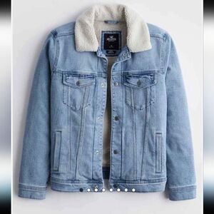 Hollister Sherpa lined denim jacket